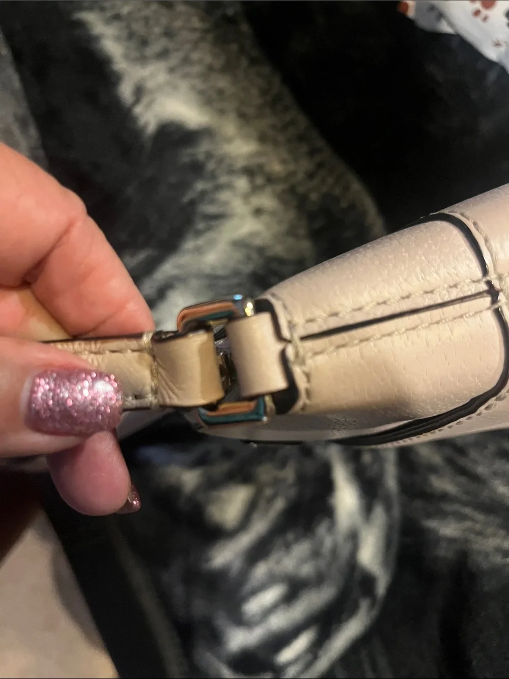 kate spade Millie grove street beige leather crossbody bag